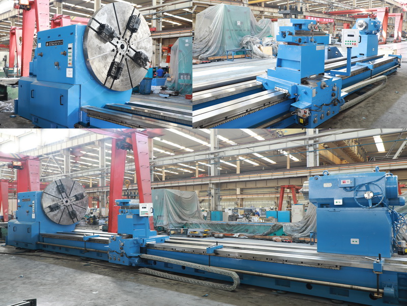 安陽(yáng)鑫盛機(jī)床首臺(tái)承重40噸重型車(chē)床完成試車(chē)驗(yàn)收！交付用戶(hù)！