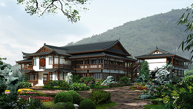 不同風格、類型的建筑及其建筑不同部位的植物配置