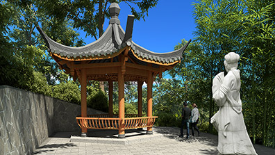 地域特色的園林景觀設計要注意景觀小品的設置