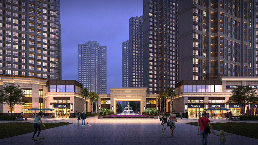 商業(yè)地產(chǎn)園林景觀設計