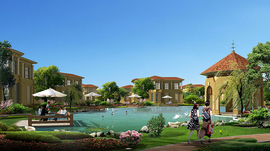 御水碧園溫泉小區(qū)景觀設計方案