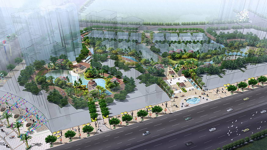 清遠市富景天下景觀方案設計