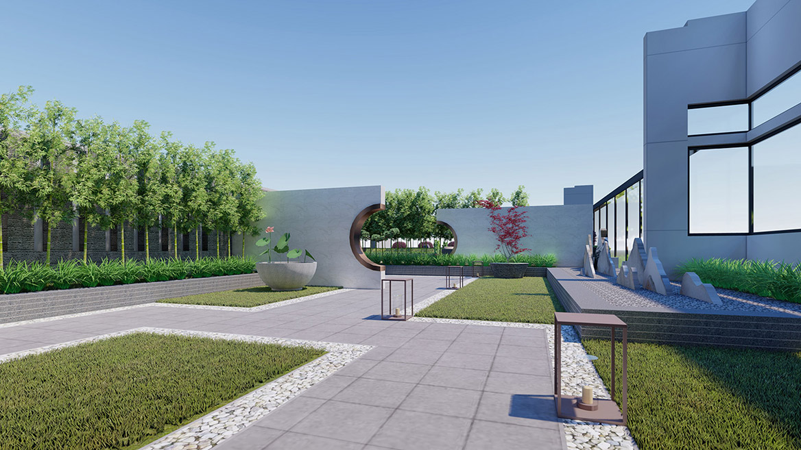 科技公司廠區(qū)景觀設(shè)計(jì)6