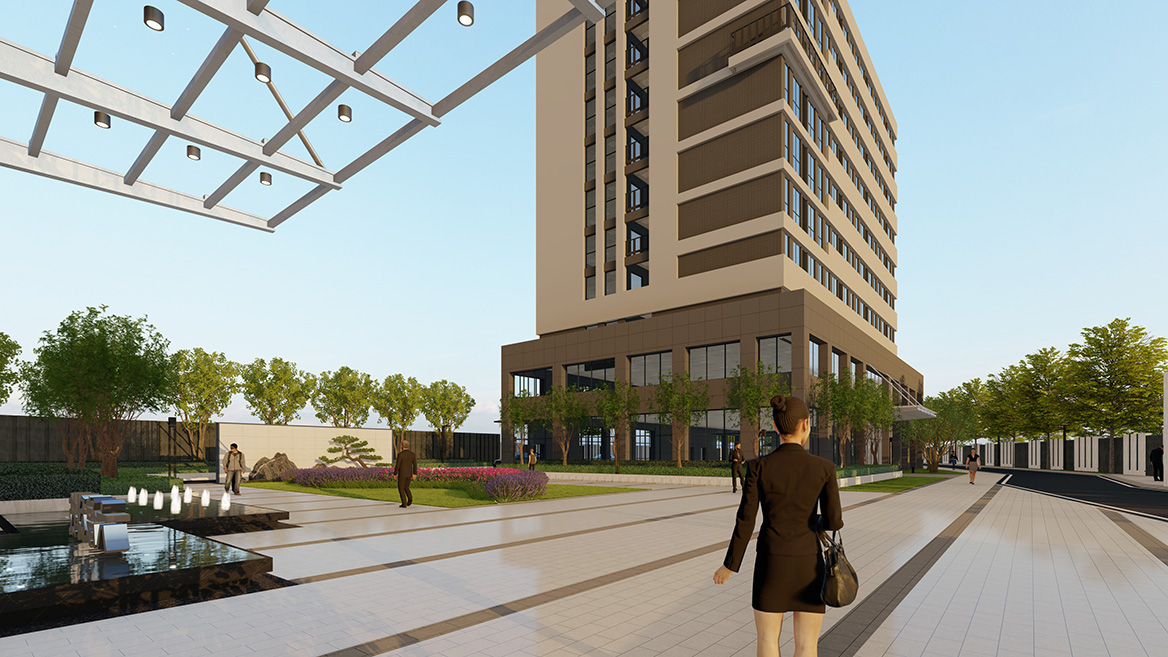 科技公司景觀設(shè)計效果圖2